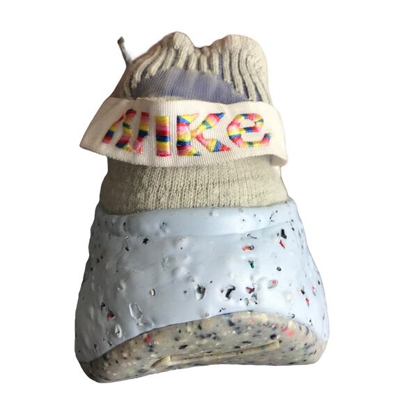 Nike Space Hippie 04 Lifestyle Shoes Womens Sneakers 9.5 Gray Baby Blue Lace Up - Picture 9 of 9